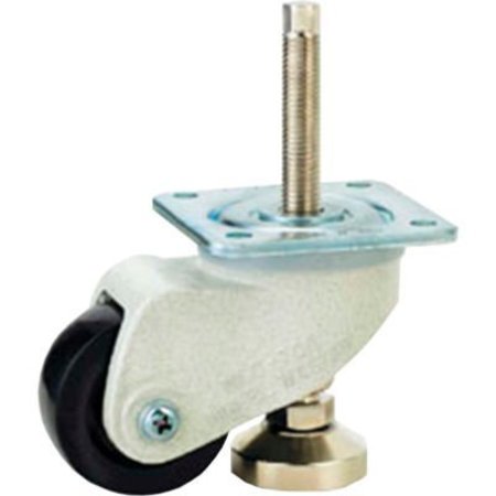 WM CASTERS WMI Caster and Leveler in One Unit - 770 Lb. Capacity - Plate Mounted WMLC-700FS